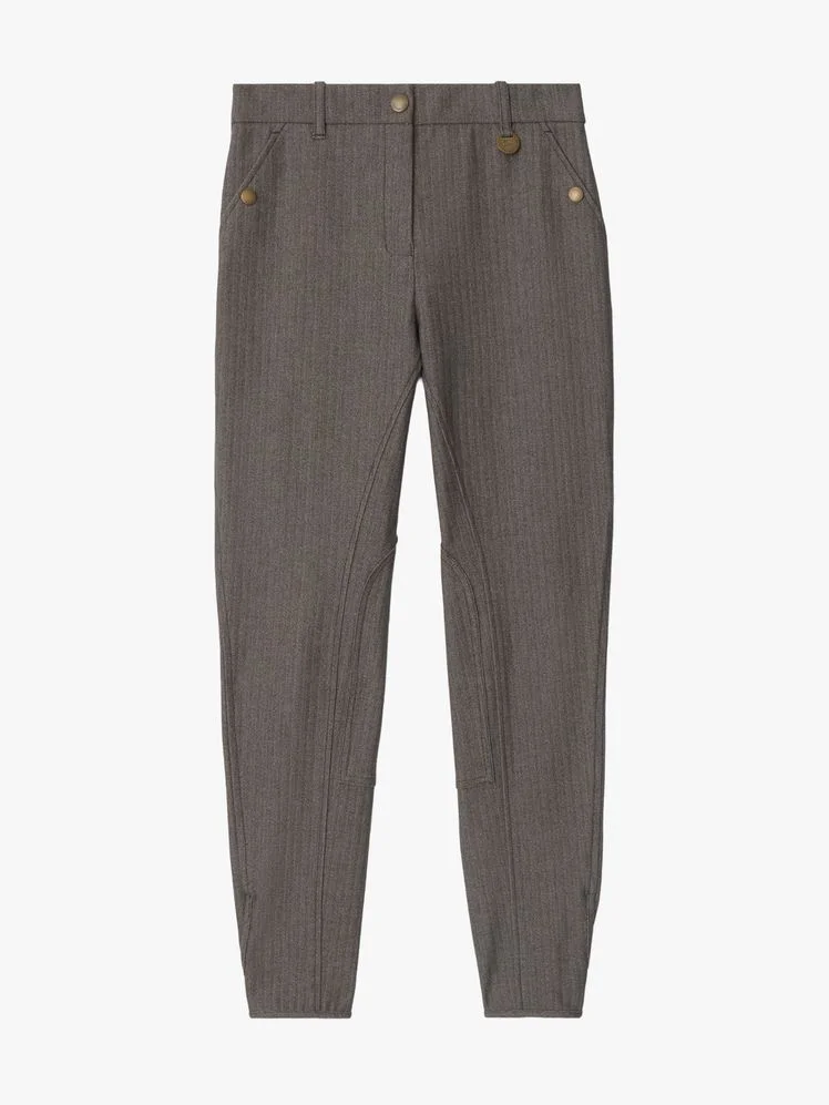 Burberry herringbone jodhpurs for horseback riding