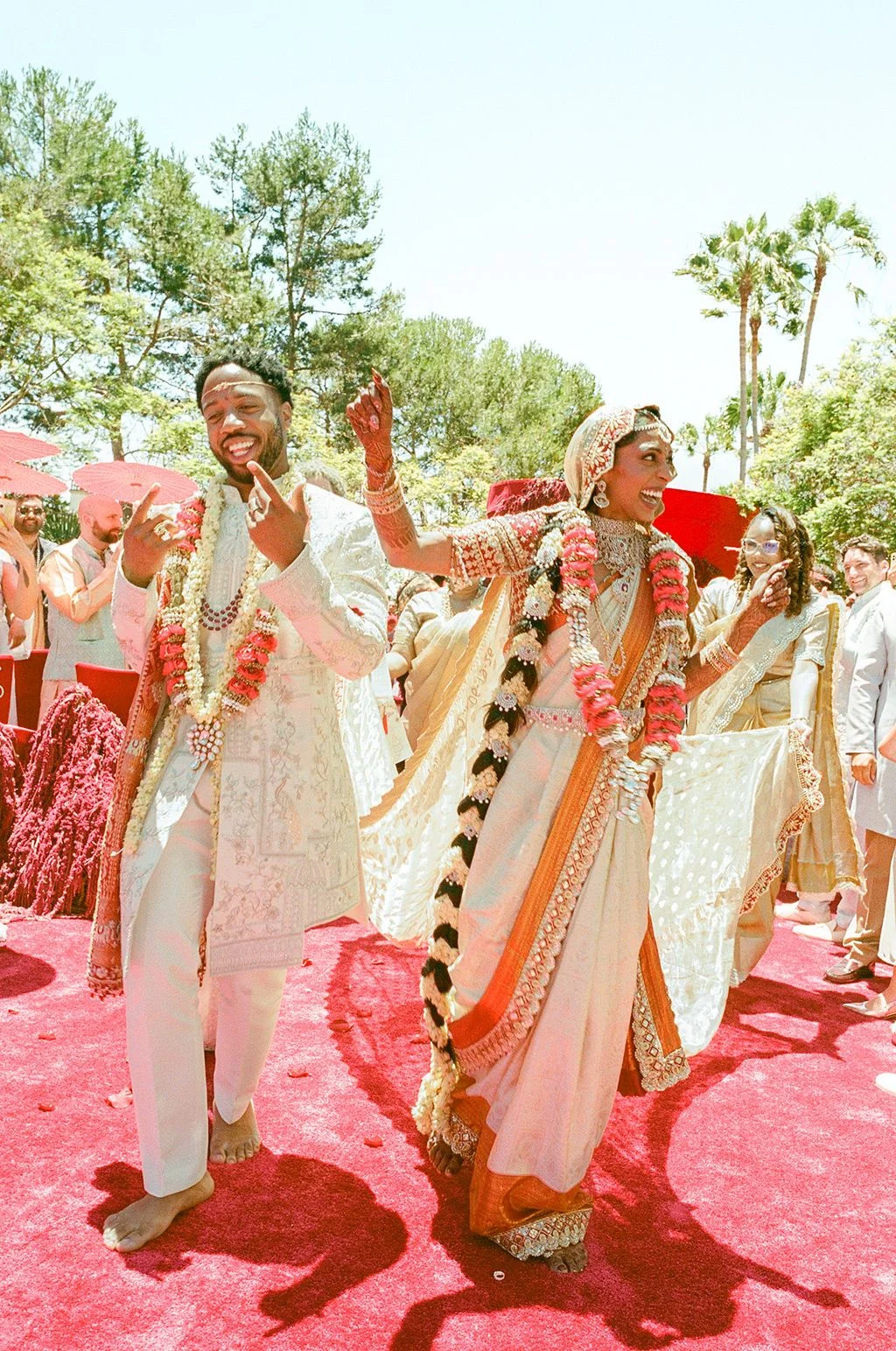 A Colorful Celebration: Ramya and Joe's Multicultural Wedding of South Indian and Black American Traditions