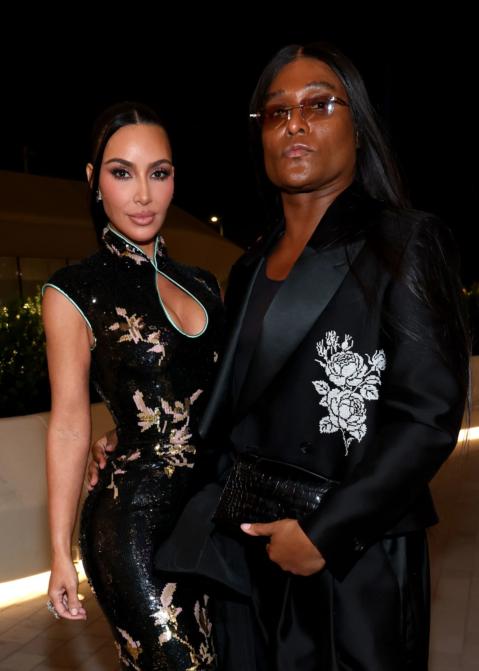 LOS ANGELES CALIFORNIA SEPTEMBER 19 Kim Kardashian and Lewis Hamilton attend the Lucas Museum of Narrative...