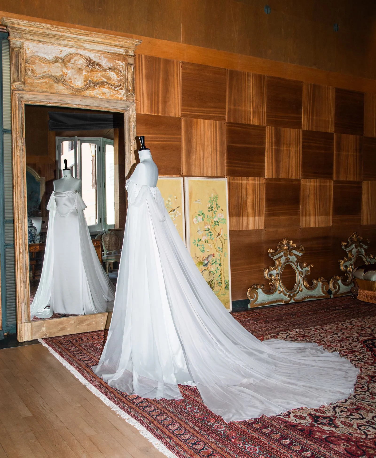 Dove Cameron wedding dress fitting